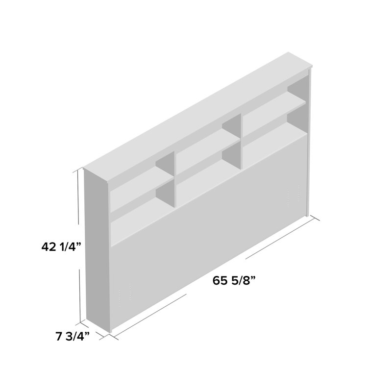Zipcode Design Grantville Bookcase Headboard & Reviews Wayfair